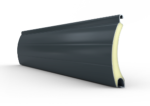 Rolltor 52 mm Lamellenfarbe Profil aus Aluminium Farbe anthrazitgrau RAL7016