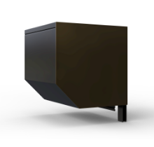 Rolltor Kasten aus Aluminium Farbe dunkelbraun RAL8019