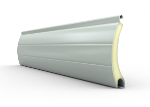 Rolltor Lamellenfarbe Profil aus Aluminium Farbe grau RAL7038