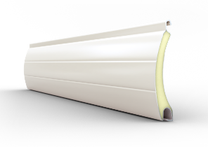 Rollladen Lamellenfarbe Profil aus ALU Aluminium Farbe hellbeige RAL1013