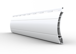 Rollladen Lamellenfarbe Profil aus Kunststoff PVC Farbe weiss RAL9016