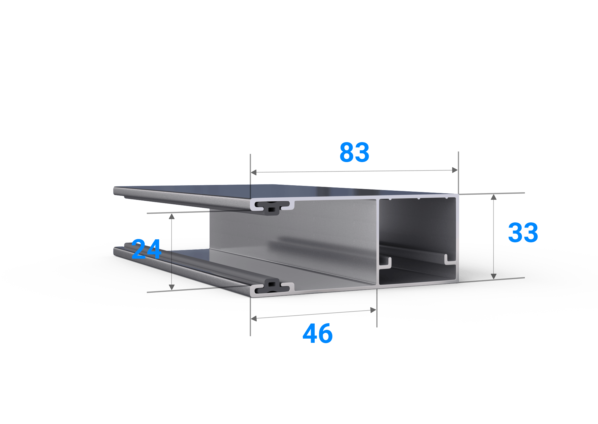 Führungsschiene RPF 83/33 Technische Details Maße