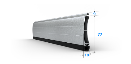 Endleiste RP 77/18 für Rolltore mit Gummidichtung Technische Details