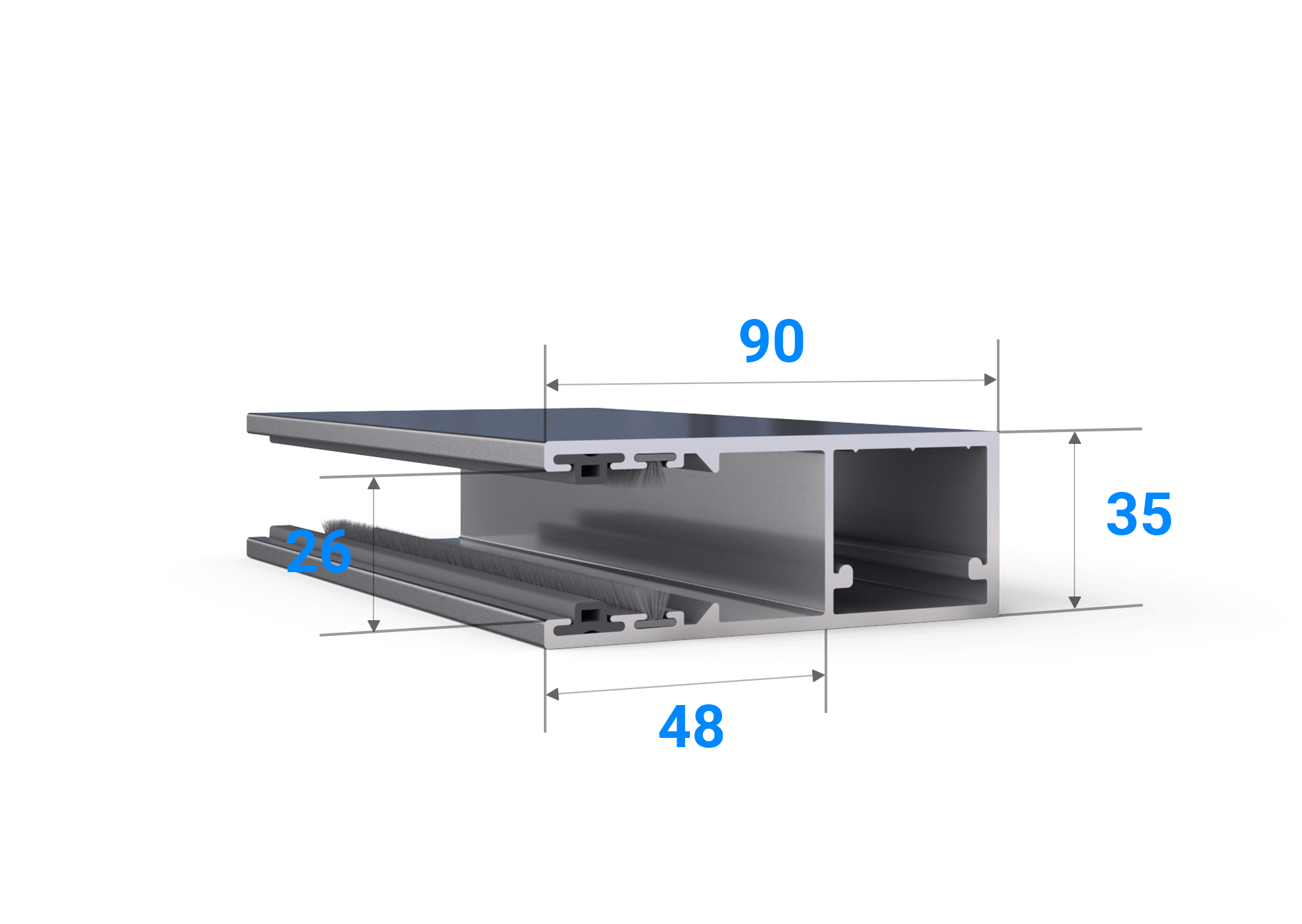 Führungsschiene RPF 90/35 Technische Details Maße