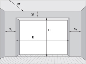 abhangevorrichtung garagenraumtiefe