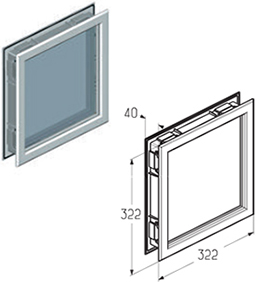 Verglasungs-Typ B – quadratisches Fenster