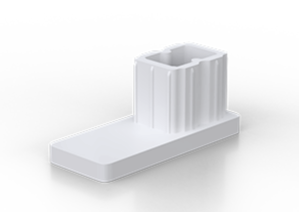 Weiß weiße Schienenverschlusskappe für Rollladen Führungsschienen RAL9016