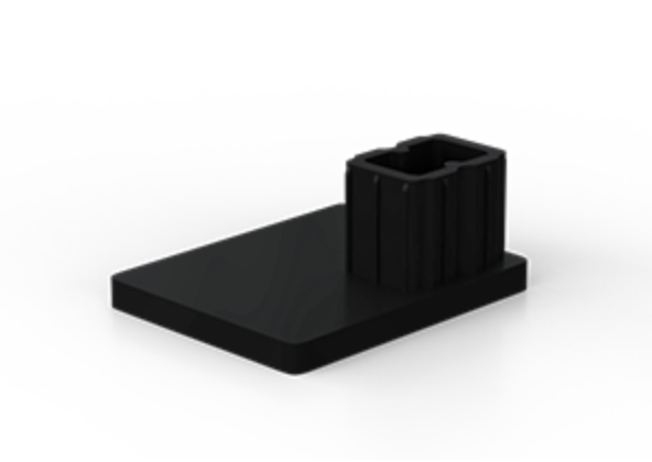 Schwarz schwarze Schienenverschlusskappe für Vorbaurollladen Führungsschienen mit Insektenschutz RAL9005