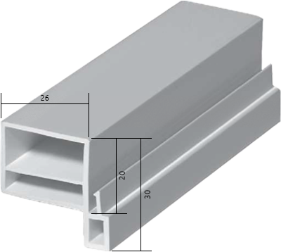 Ausgleichprofil für Beck & Heun System/Rechteck