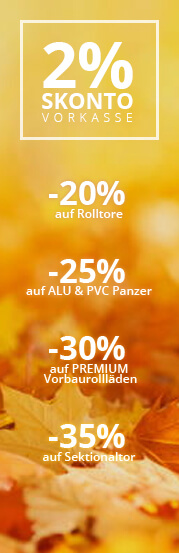 Herbst - Promo Banner 2% SKonto Vorkase