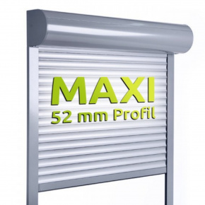 Premium Vorbaurolladen PVC 52mm halbrund, 1000x1000mm, weiß
